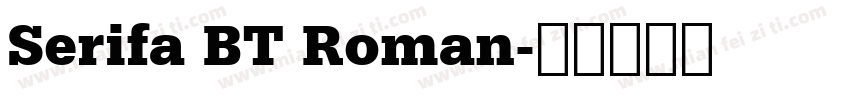 Serifa BT Roman字体转换